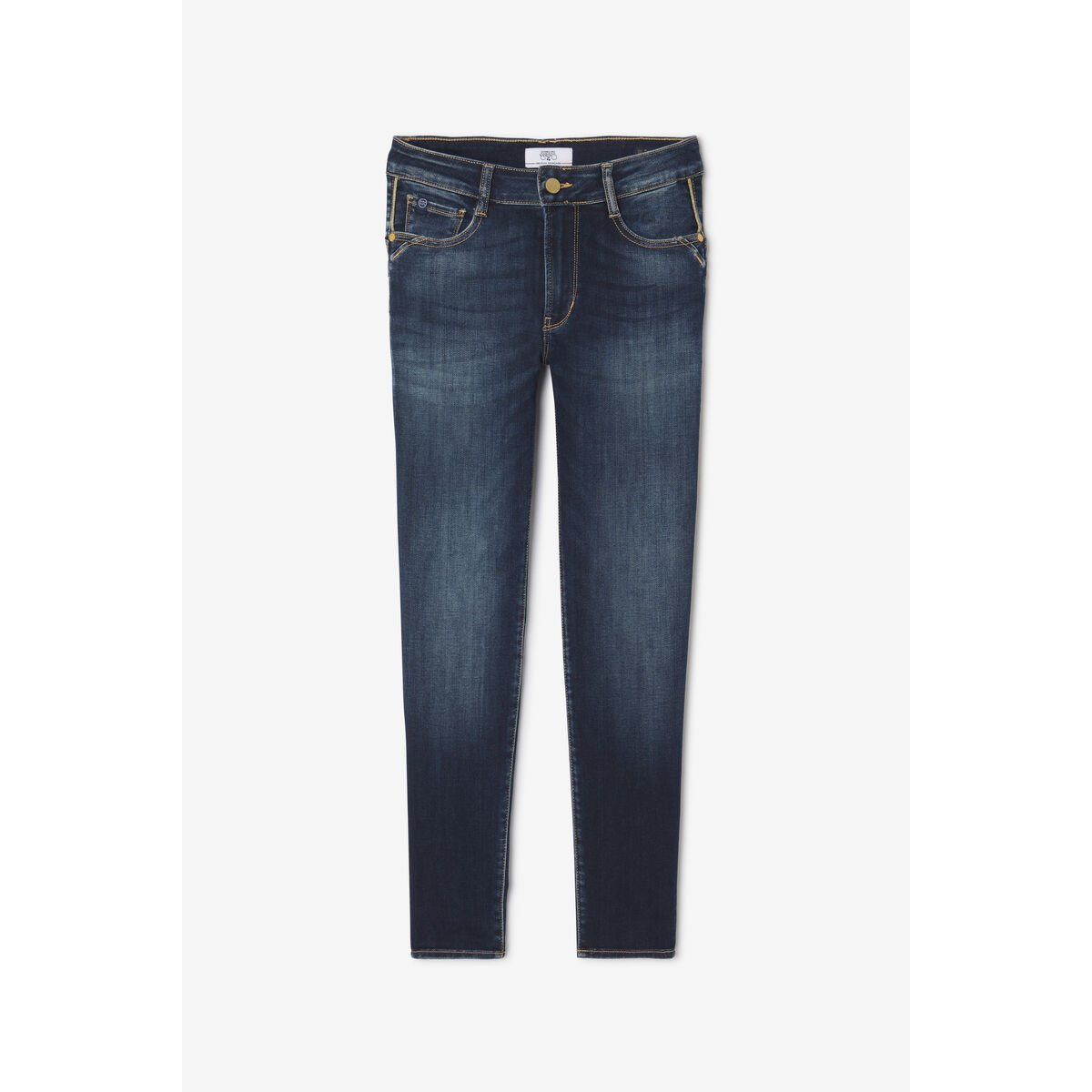 Jeans push-up slim taille haute PULP, 7/8ème blue, LE TEMPS DES CERISES