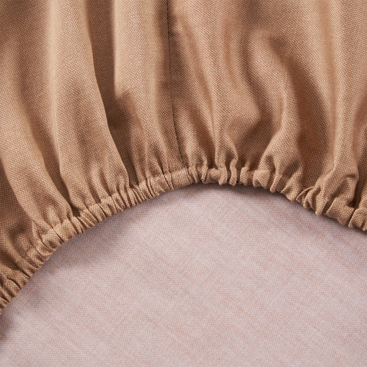 Drap housse en satin de coton marron, MIDNIGHT FLOWERS multicolore, BOSS HOME