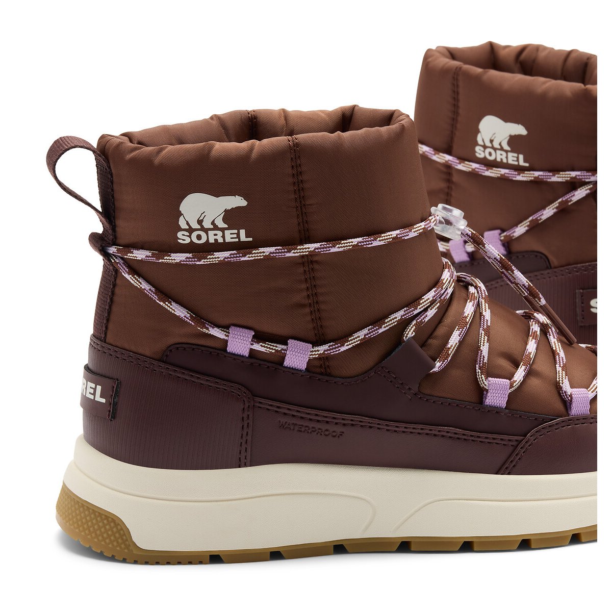 Boots après-ski imperméables WHITNEY III SLIP-ON marron, SOREL