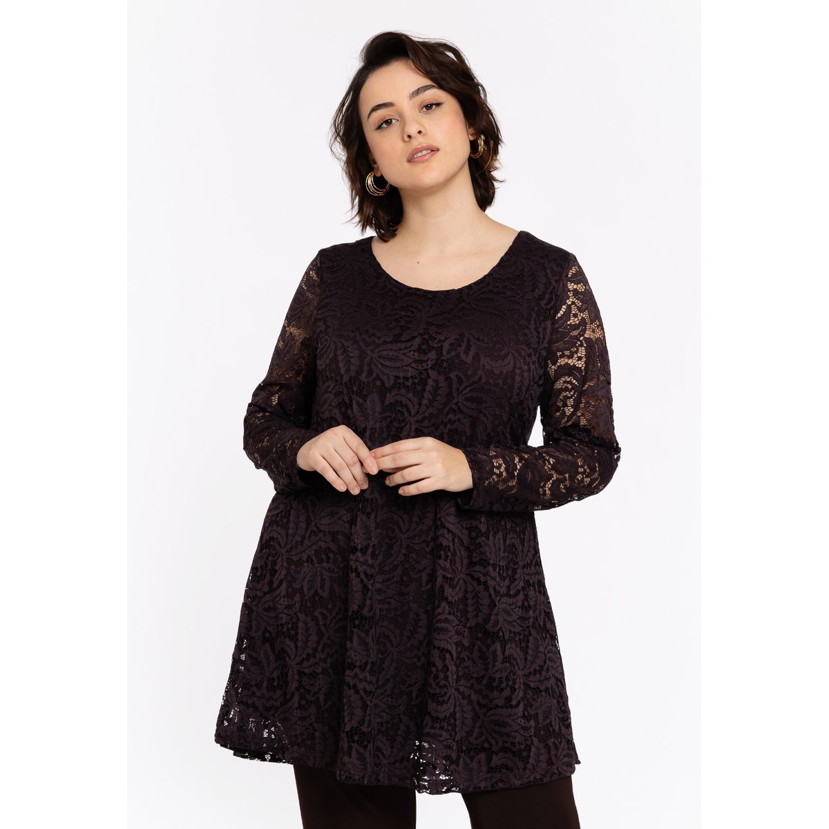 Tunique coupe ample marron, YOEK