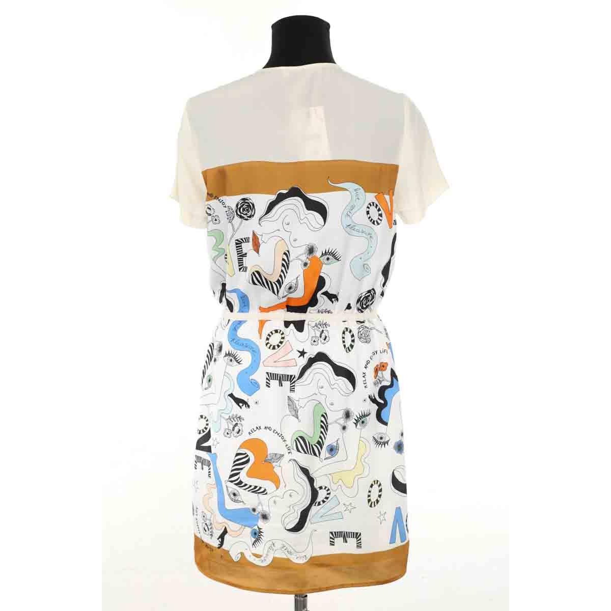 Robe - Très Bon État ecru, SANDRO