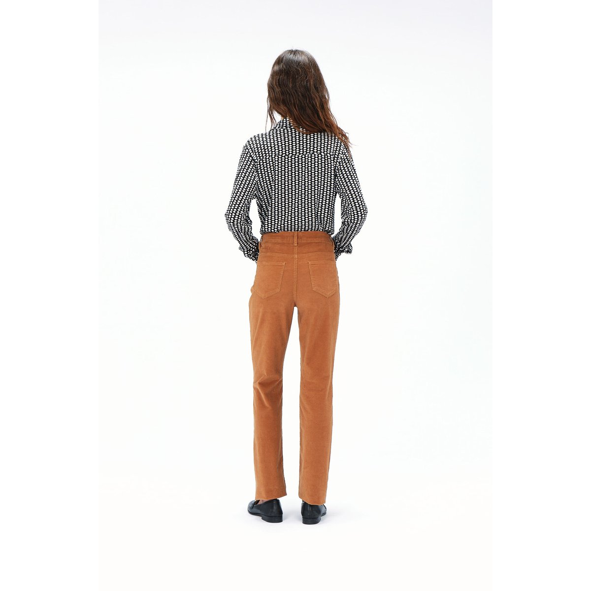 Pantalon droit contemporain PCHICAGOV camel, CAROLL