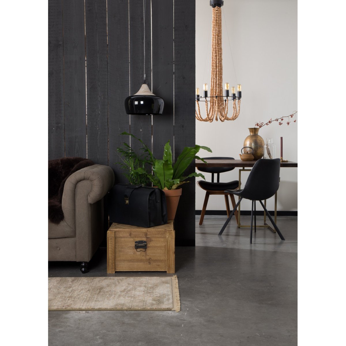 Lot de 2 chaises vintage - Franky noir, DUTCHBONE