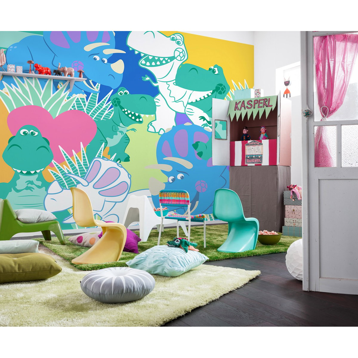 Papier peint Komar - Toy Story Rex and Trixie - 300 x 280 cm multicolore, HEXOA