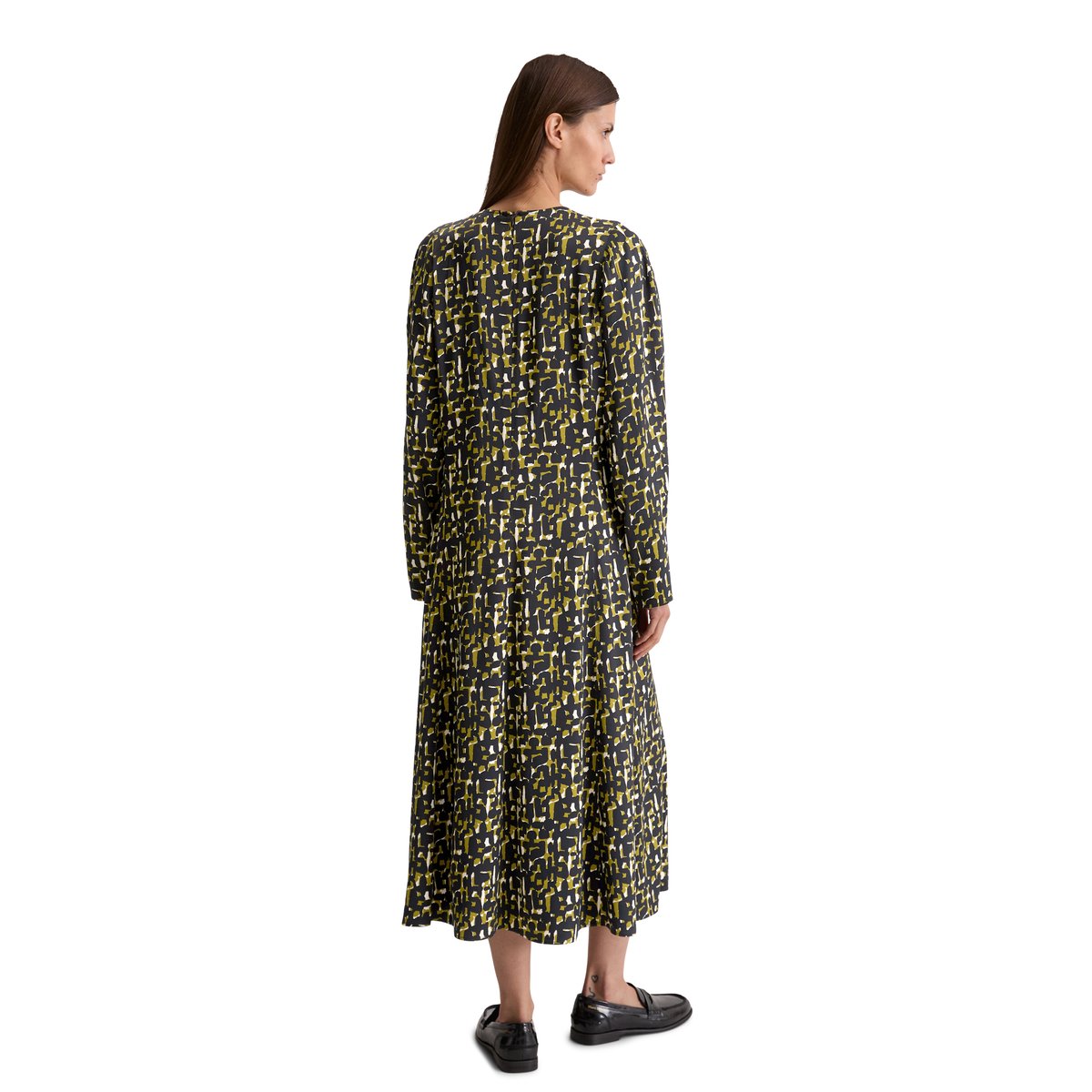 Robe shaped en satin stretch de viscose hellgrün, MARC O'POLO
