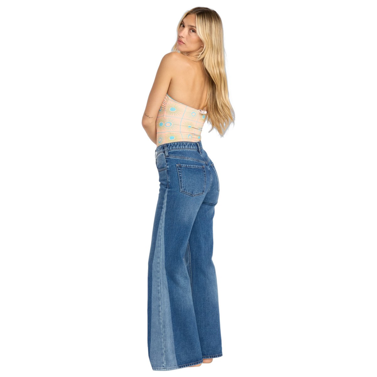 Jean flare FREE FALL multi middle broken blue, BILLABONG