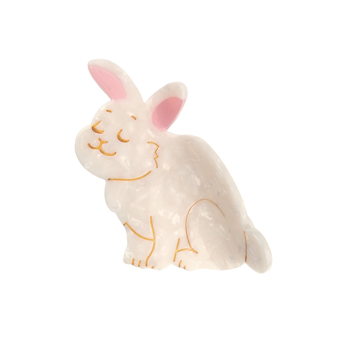 Pince à cheveux LAPIN blanc, COUCOU SUZETTE