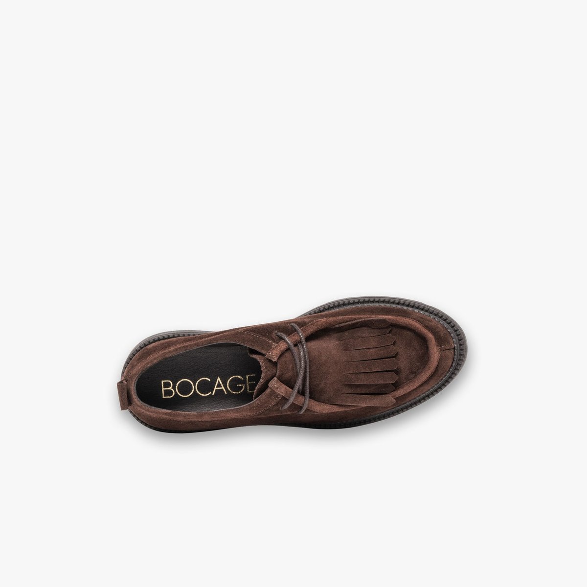 Derby en cuir CARRYLIE marron chocolat, BOCAGE