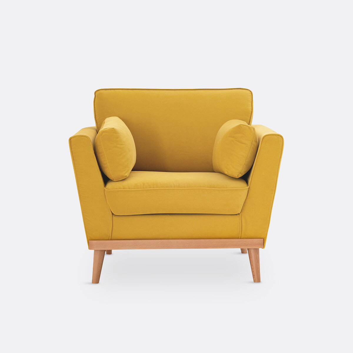 Fauteuil velours, Tasie jaune moutarde, LA REDOUTE INTERIEURS