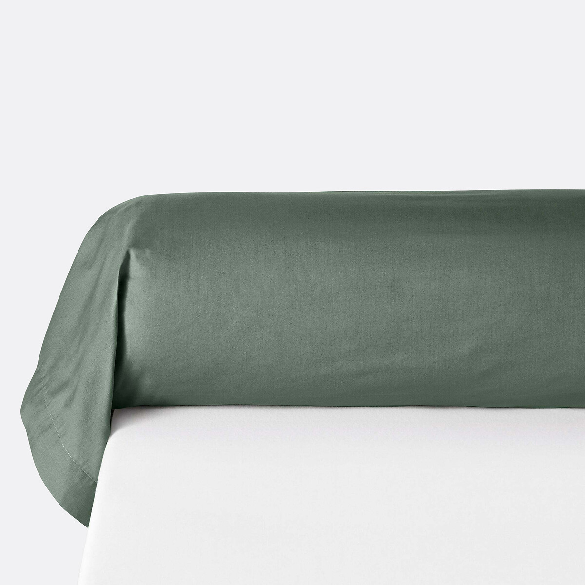 Funda de almohada de algodón orgánico con volante plano Scenario eucalipto, LA REDOUTE INTERIEURS