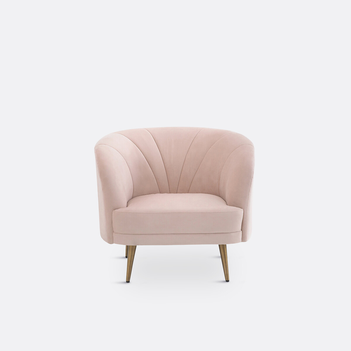 Poltrona velluto, Leone rosa pastello, LA REDOUTE INTERIEURS