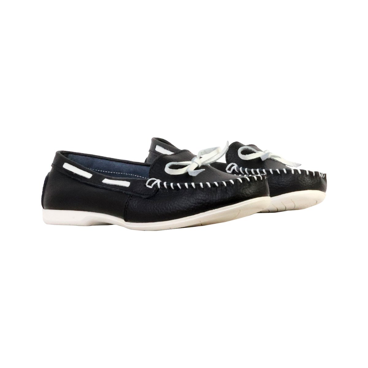 Mocassin Cuir Lbs noir, ENZA NUCCI