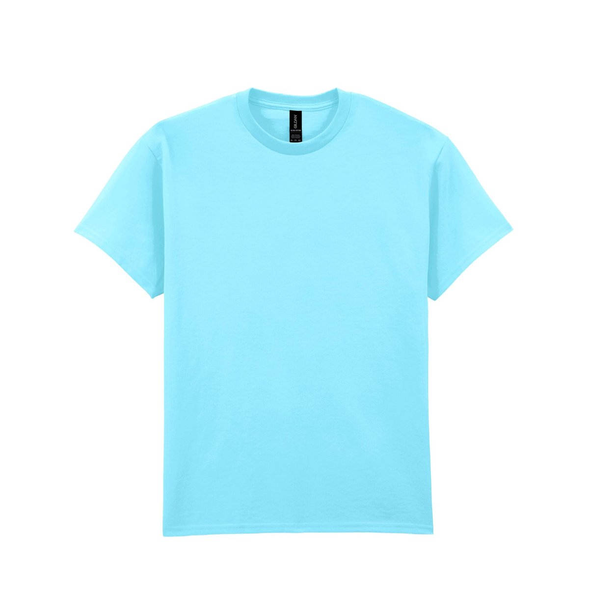 T-shirt uni manches courtes ULTRA COTTON bleu ciel, GILDAN