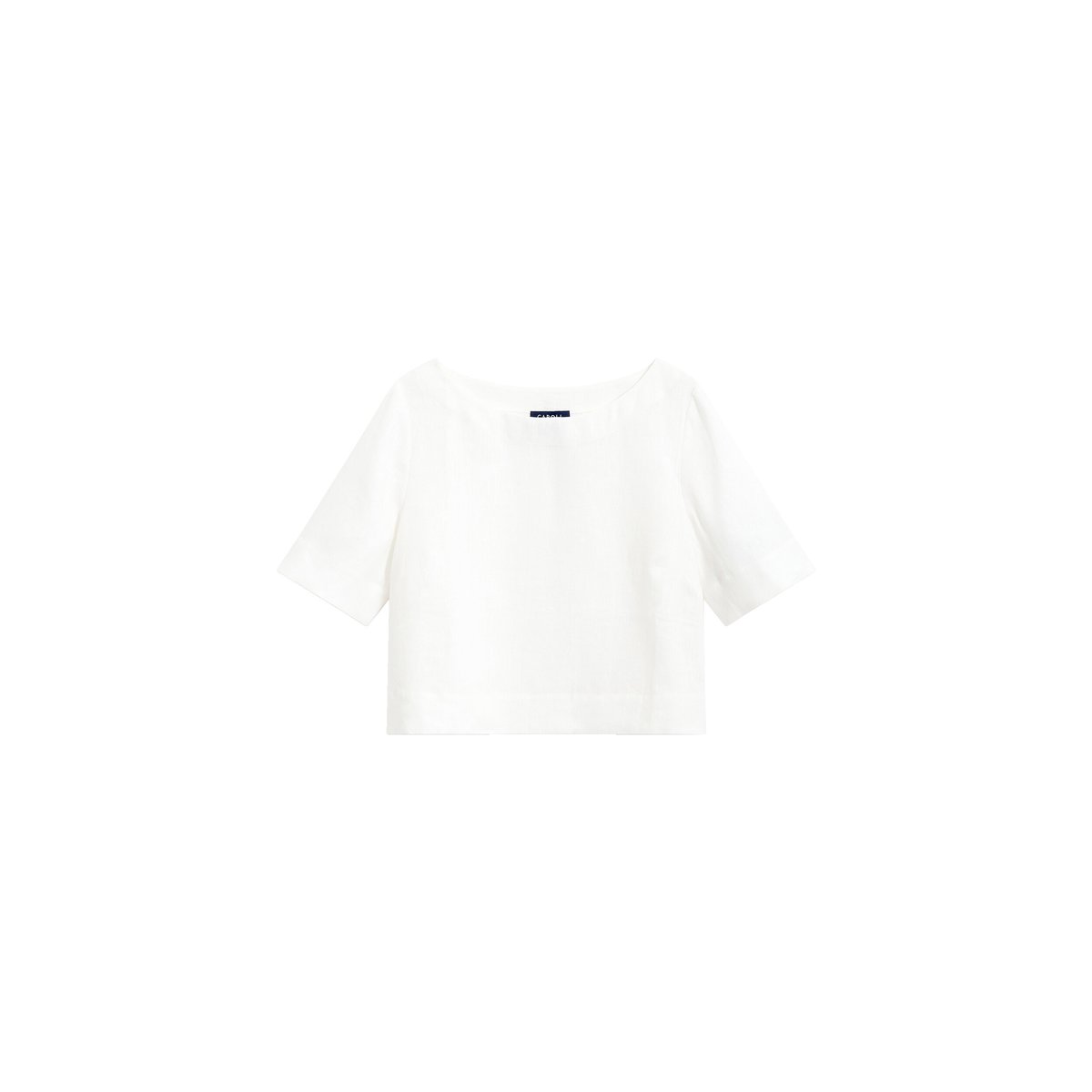 Blouse droite lin bateau CYNTHIA blanc, CAROLL
