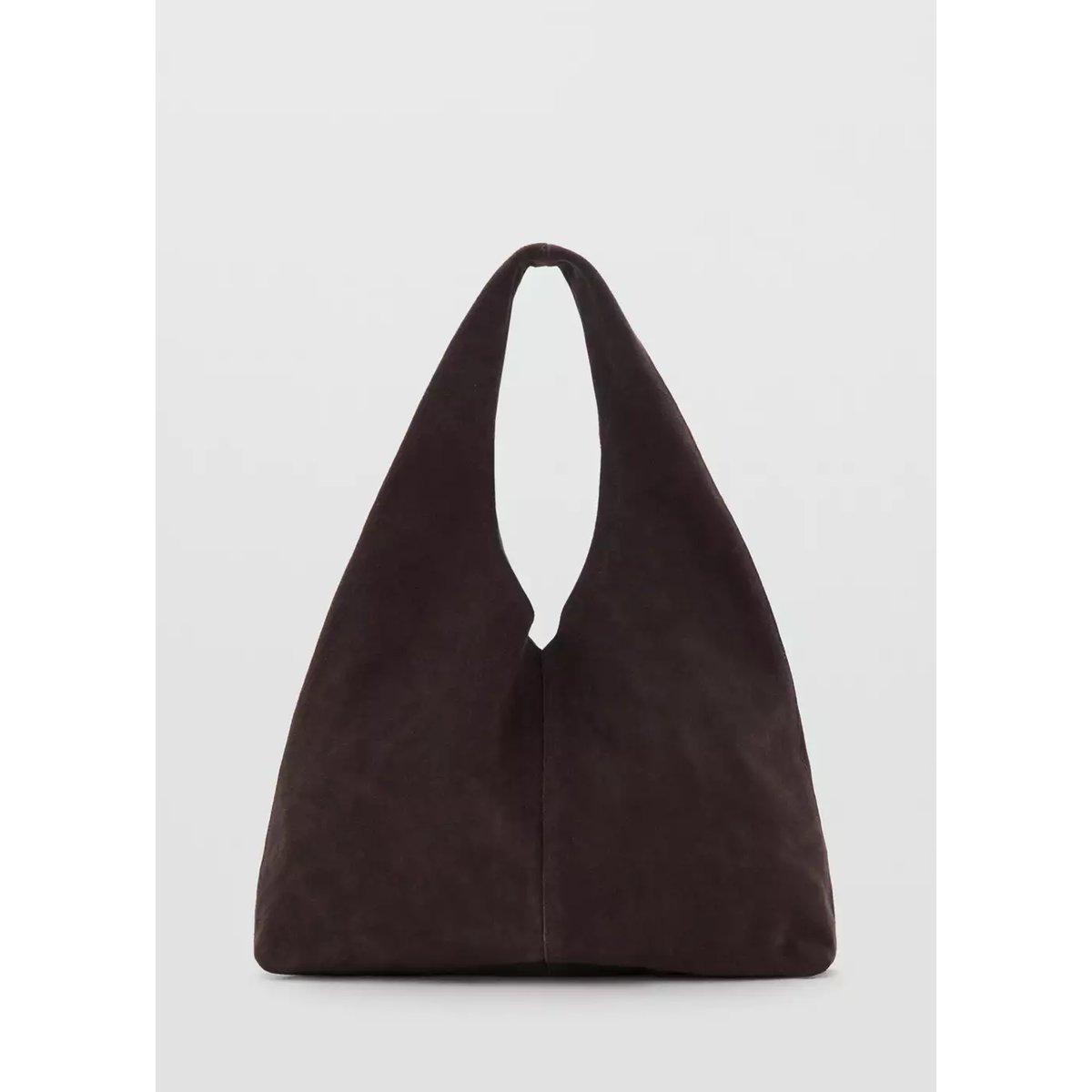 Sac fourre-tout suède chocolat, MANGO