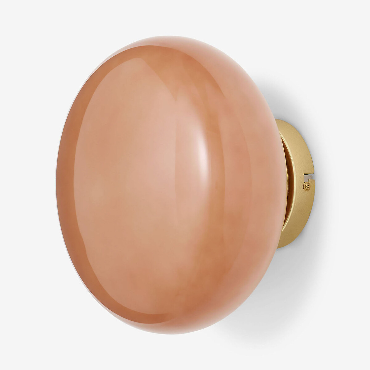MADE.COM Adrianne Glass Dome Wall Light pink, MADE