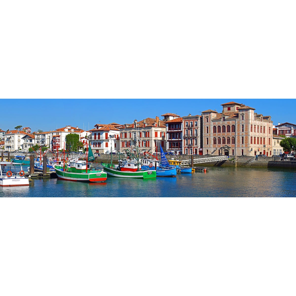 Tableau Mural Port De Saint Jean CONTEMPORAIN URBAIN tableaux sur toile-bleu, CEANOTHE