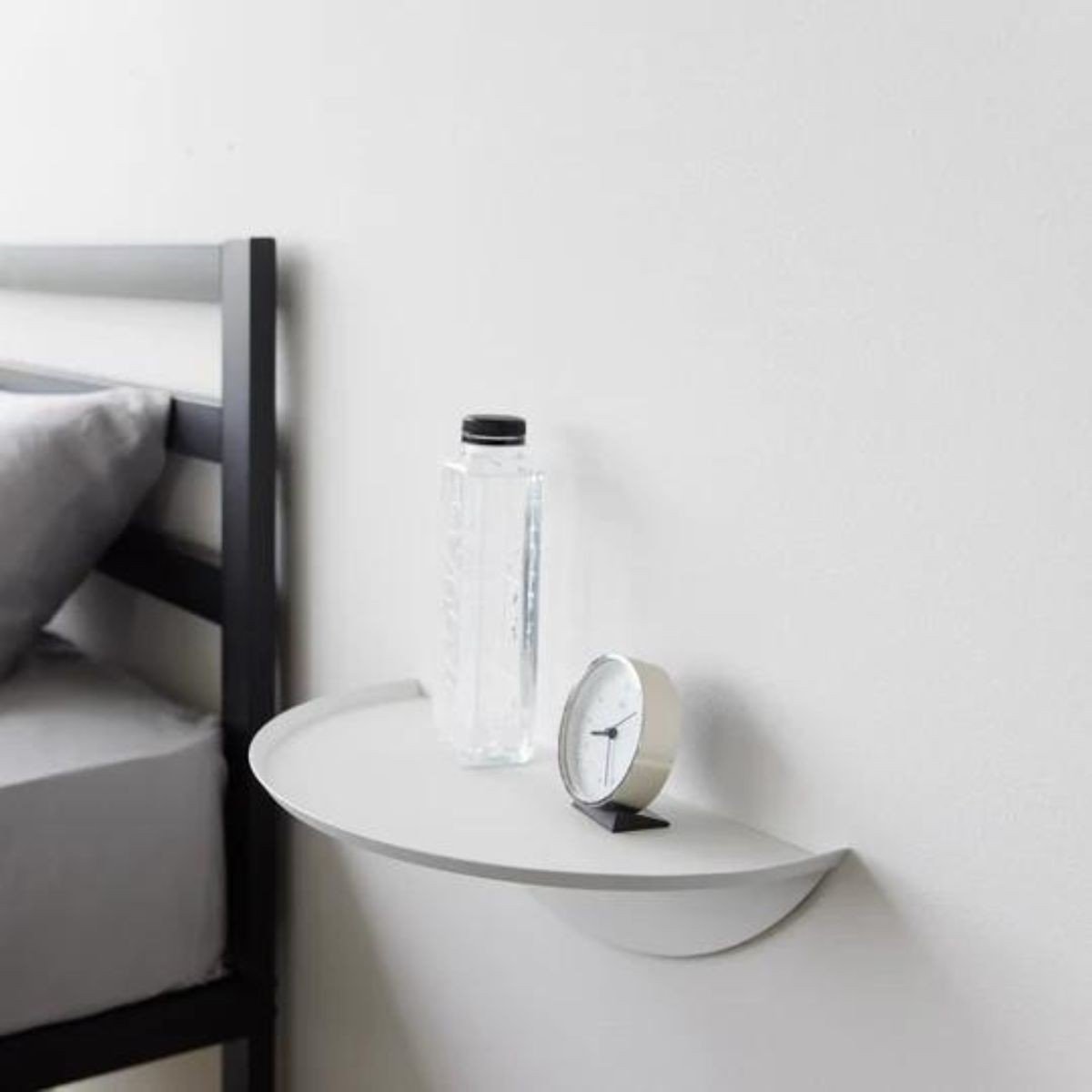 Etagère murale flottante demi-cercle  TOWER blanc, YAMAZAKI