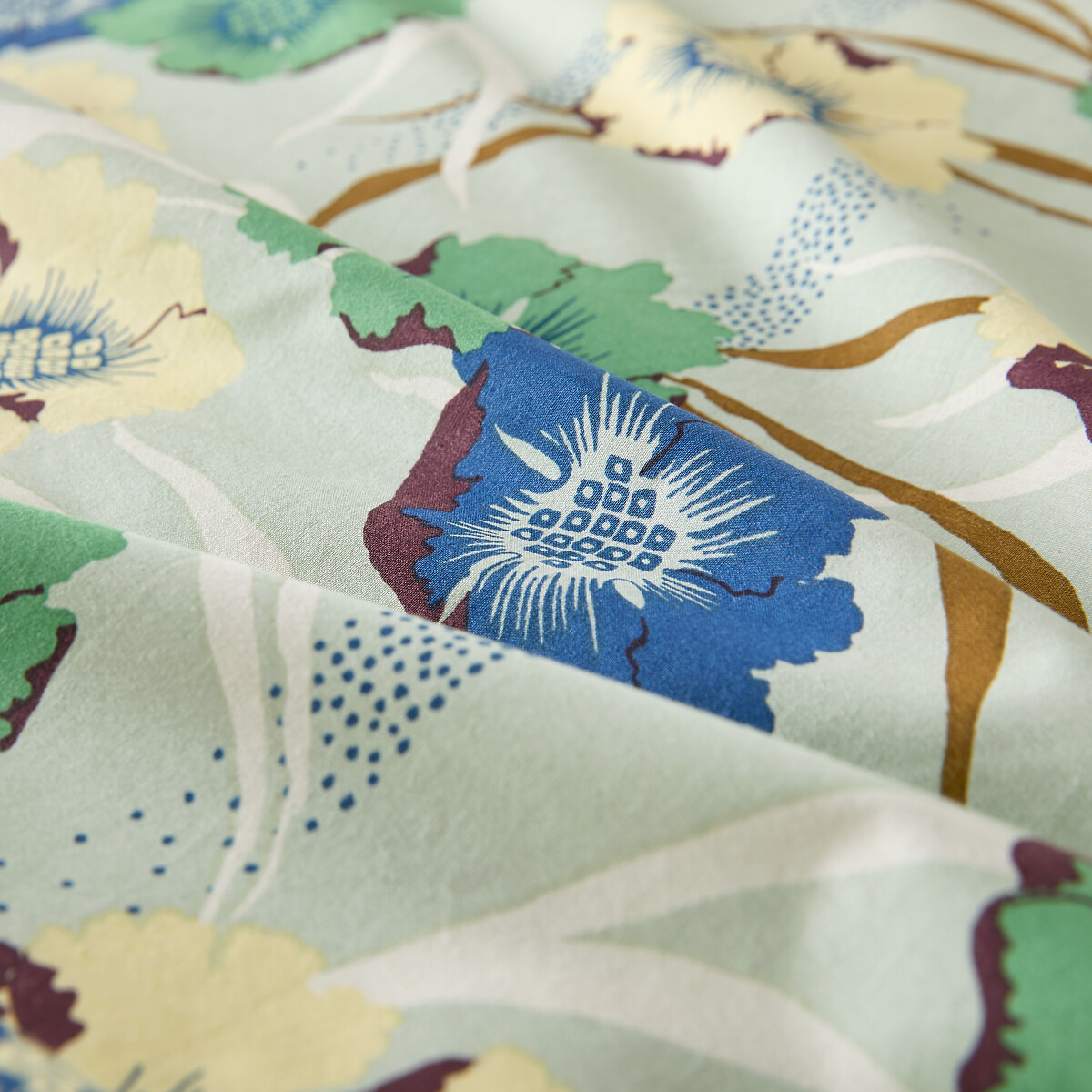 Taie d'oreiller en percale de coton, imprimé fleurs, MOWAN imprimé, LA REDOUTE INTERIEURS