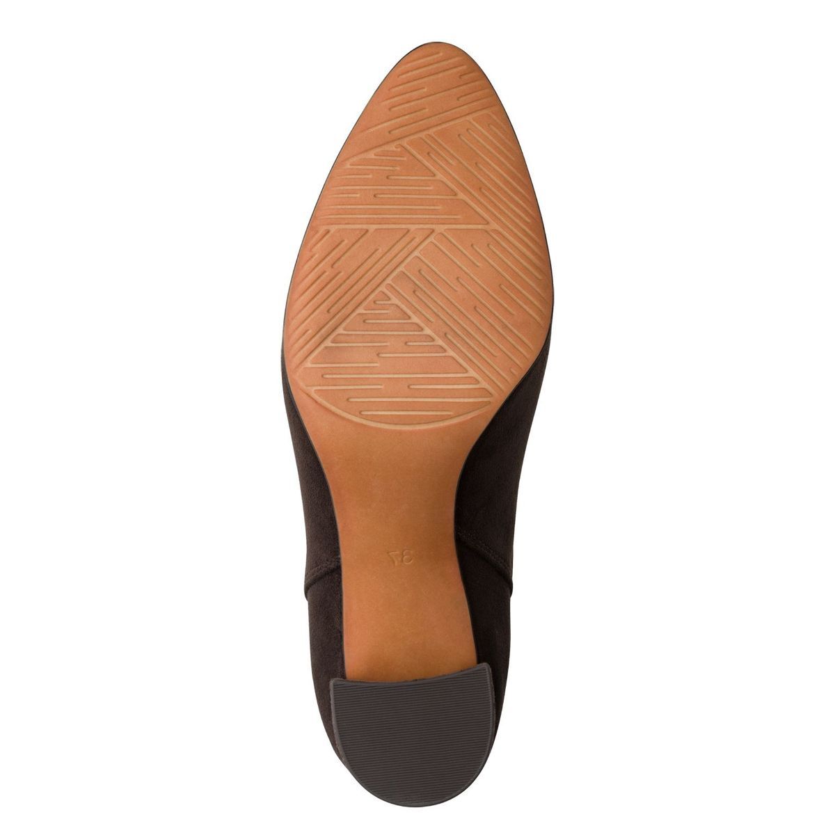 Bottine talon bloc marron mocca, MARCO TOZZI