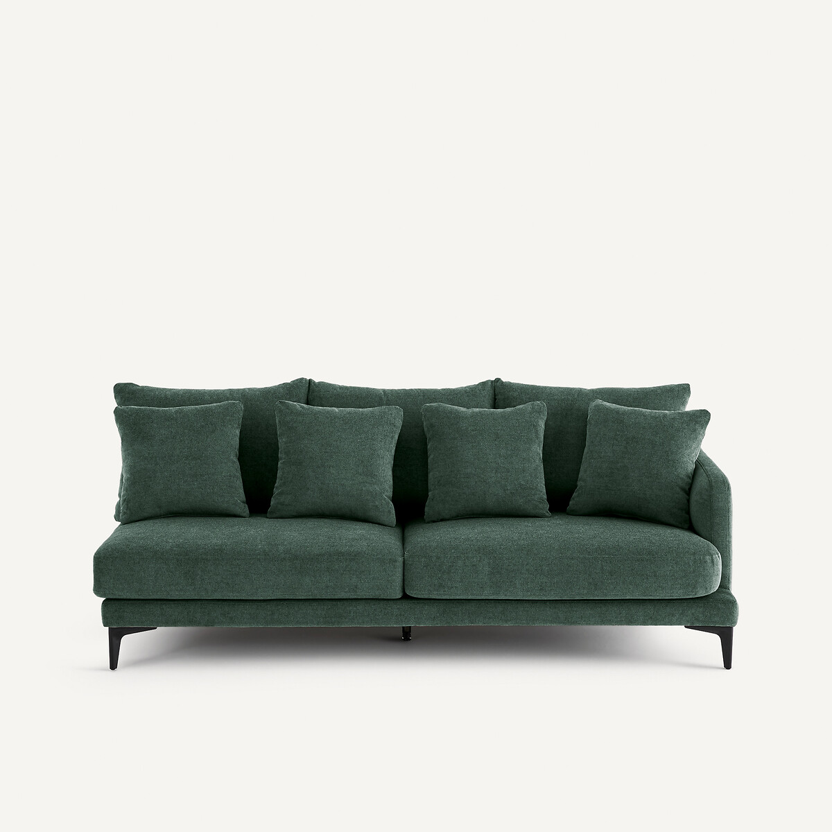 Mezzo divano 3 posti in poliestere misto, MODERNISTE, design Emmanuel Gallina verde acqua, AM.PM X EMMANUEL GALLINA
