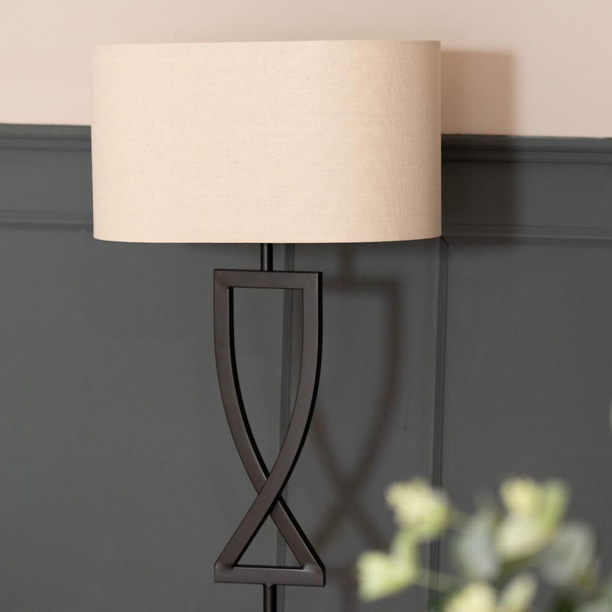 Kendrick Black Metal Floor Lamp black, SO'HOME