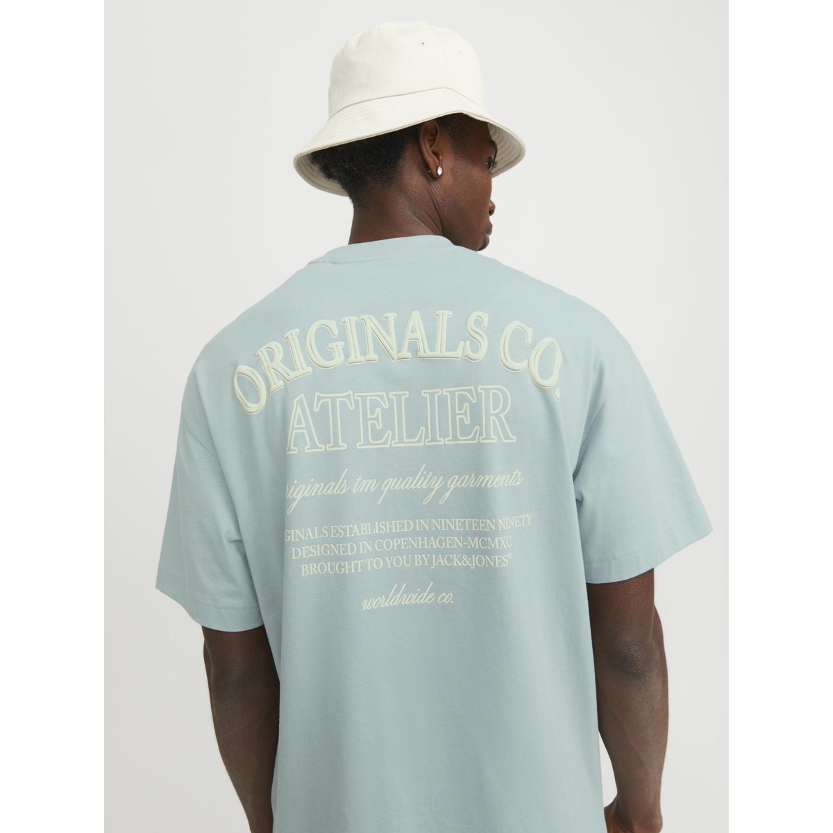 T-Shirt gray mist, JACK & JONES