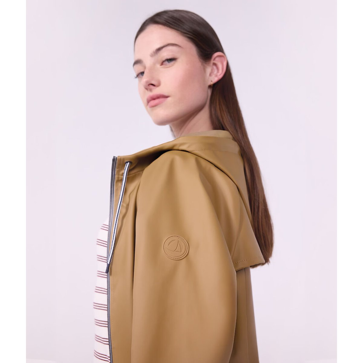Ciré long bicolore beige, PETIT BATEAU