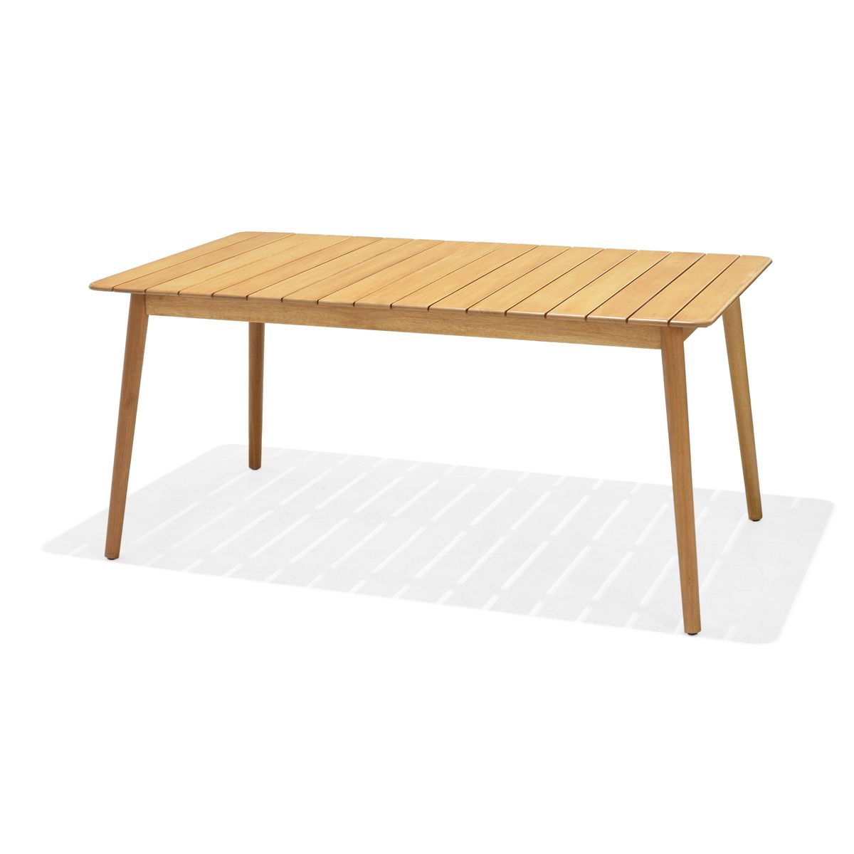 Table de jardin160cm eucalyptus Azur couleur unique, ZAGO