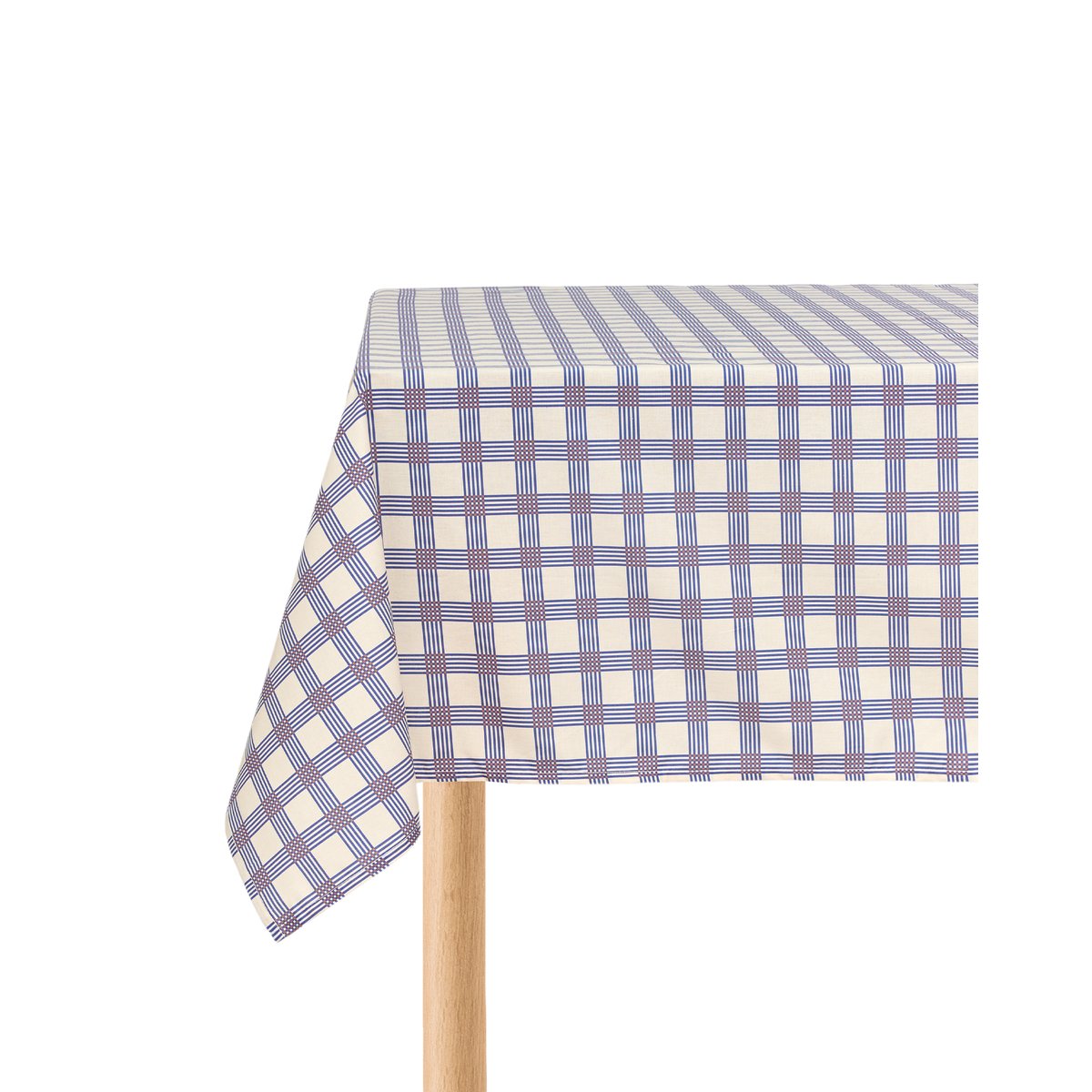 Nappe carrée 150 cm grid bleu s, NOBODINOZ