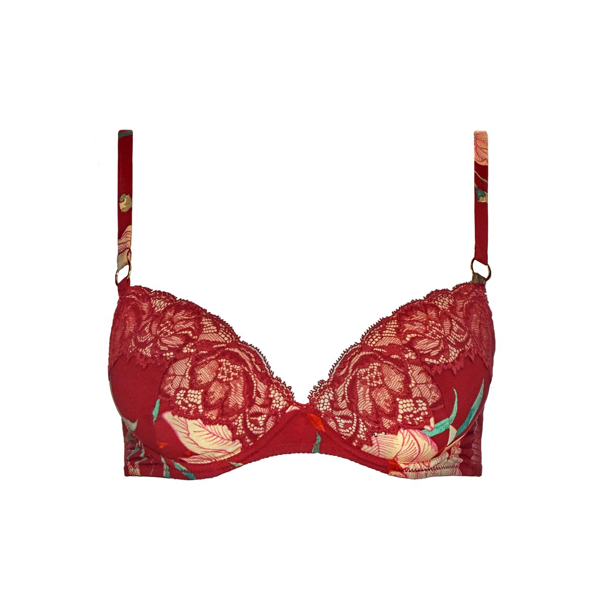Soutien-gorge push-up coque Sweetfolk rouge, AUBADE