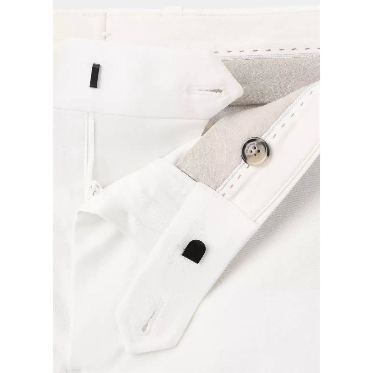 Pantalon slim-fit coton blanc cassé, MANGO MAN
