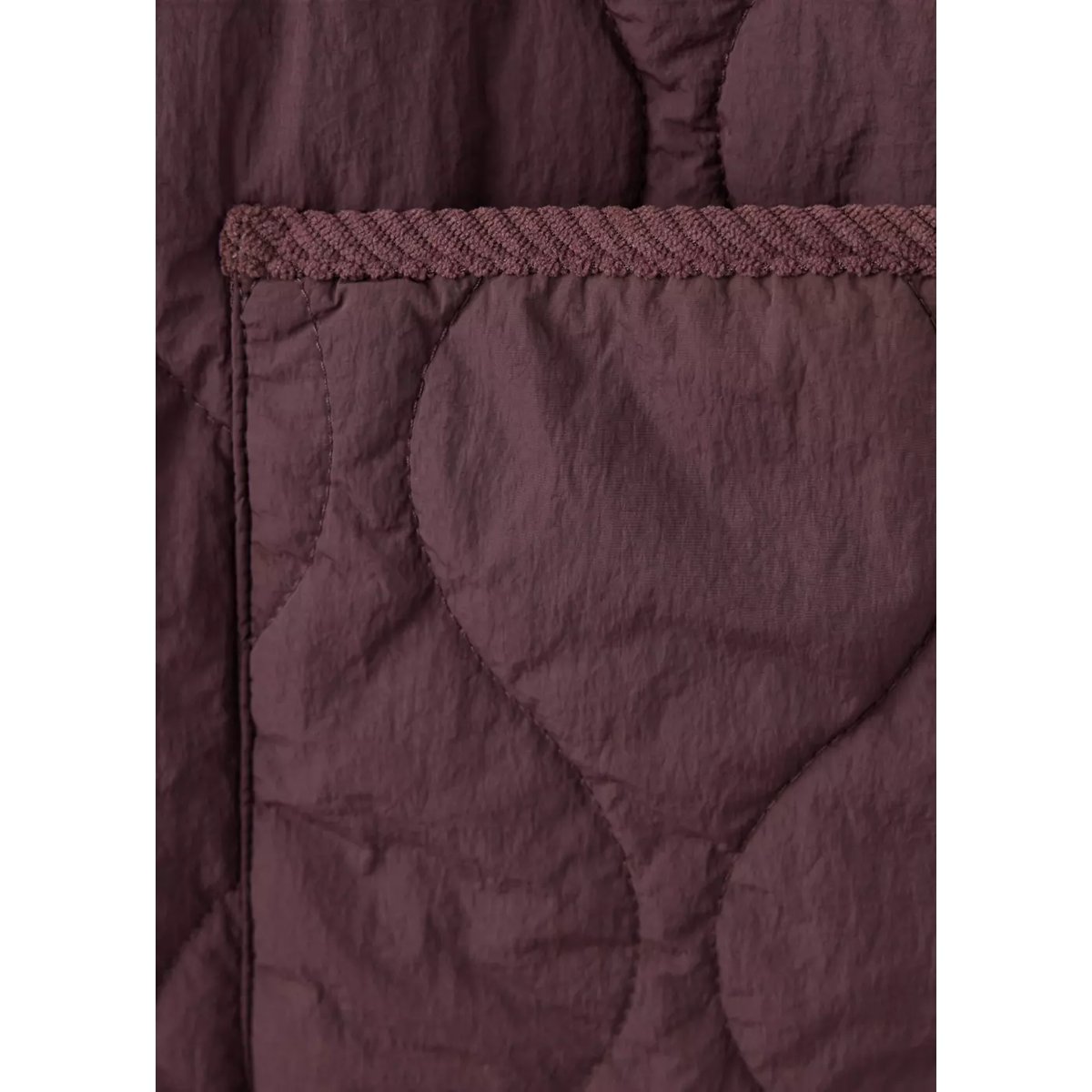 Veste matelassée détails velours côtelé violet clair/pastel, MANGO TEEN