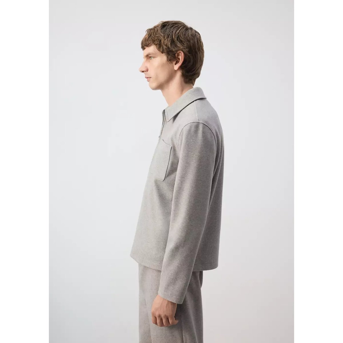 Sweat regular fit avec poche gris clair/pastel, MANGO MAN