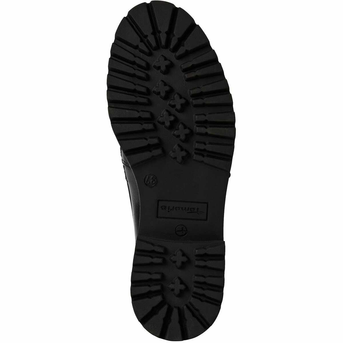 Mocassins en cuir noir, TAMARIS