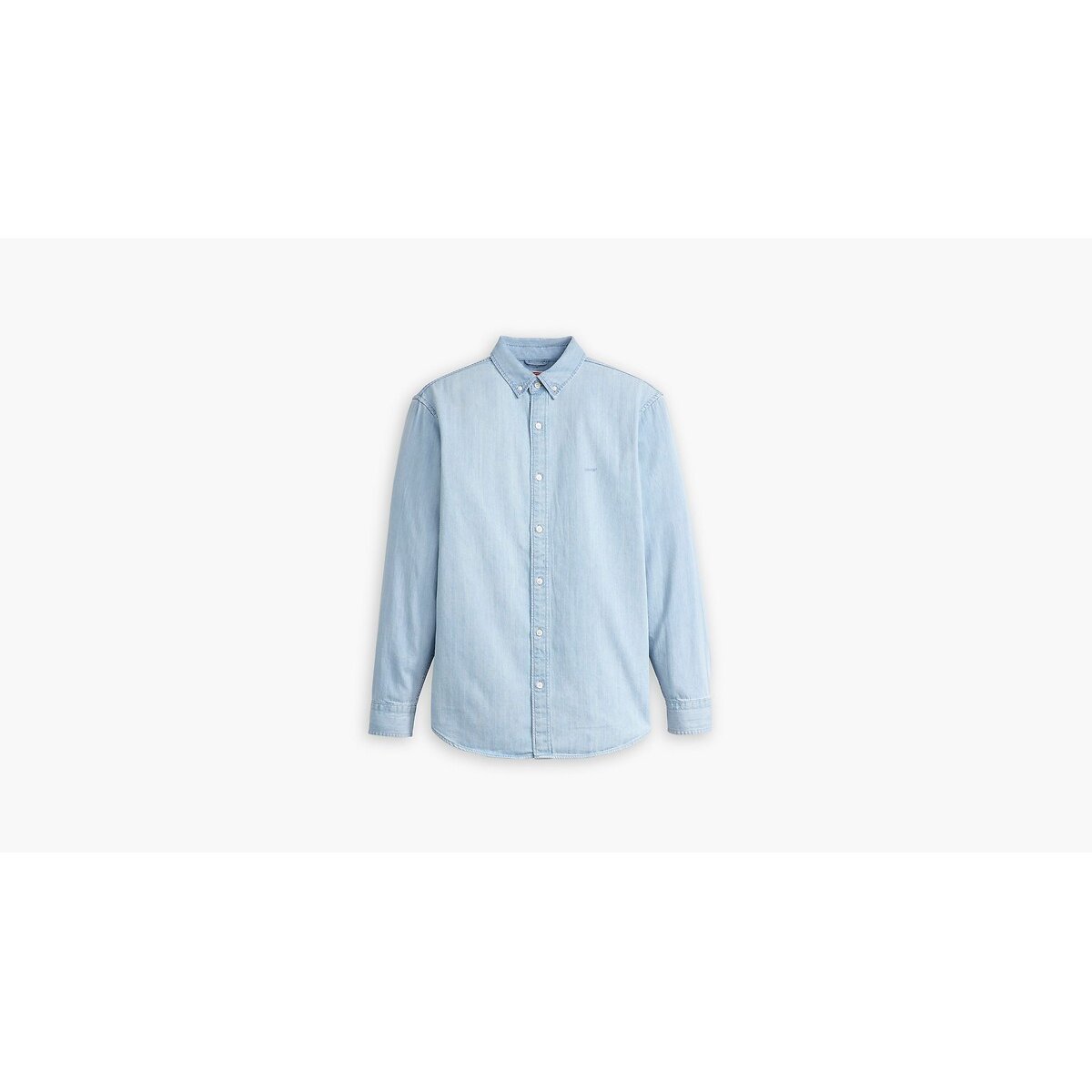 Camisa direita oxford, colarinho com botões azul claro, LEVI'S