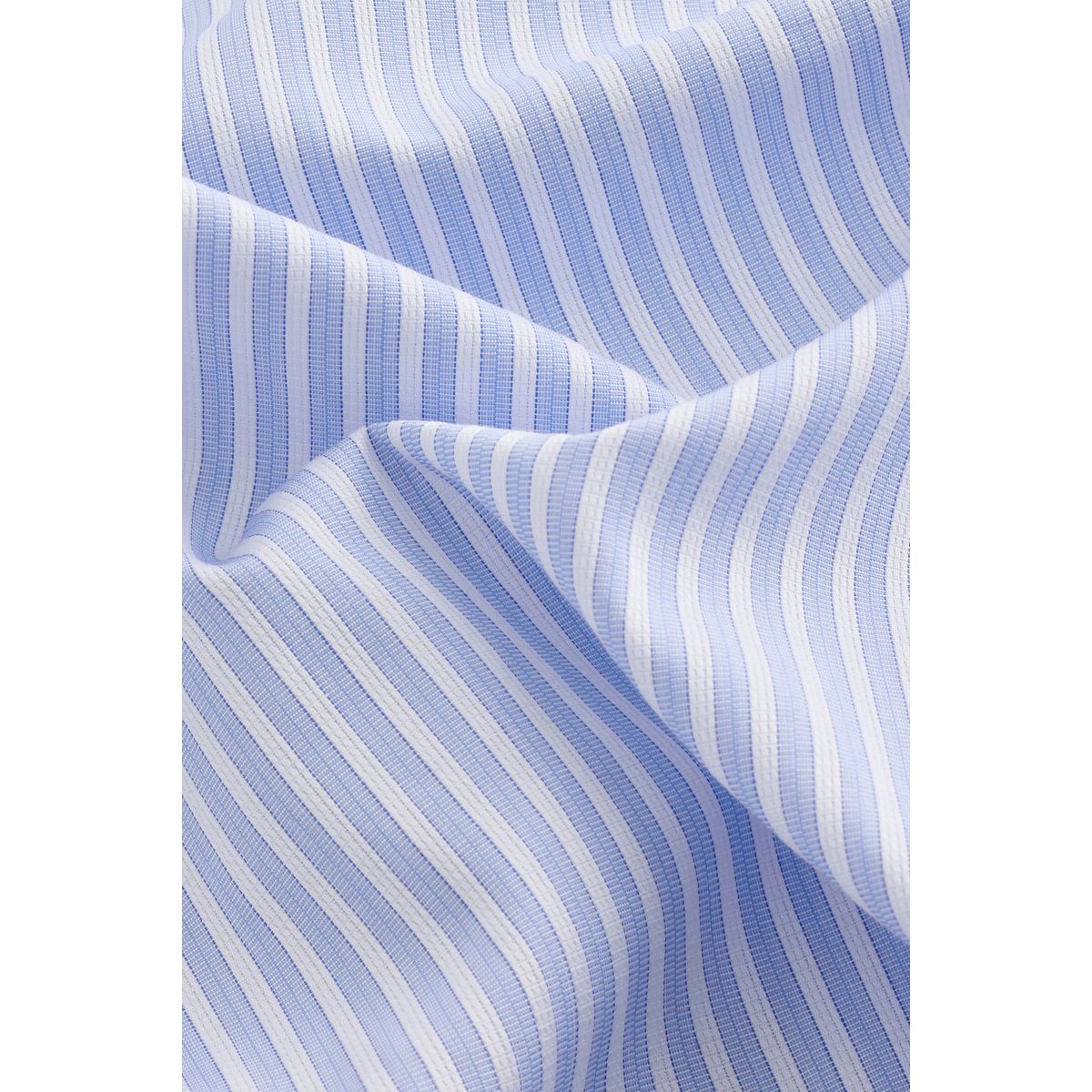 Chemise slim à poignet simple rayures bleues, NEXT