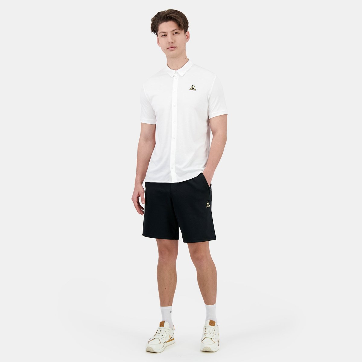 Chemise manches courtes Coq d'Or blanc, LE COQ SPORTIF