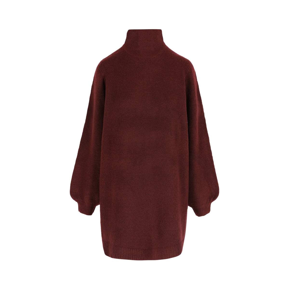 Robe pull col montant bordeaux wine, LOLALIZA