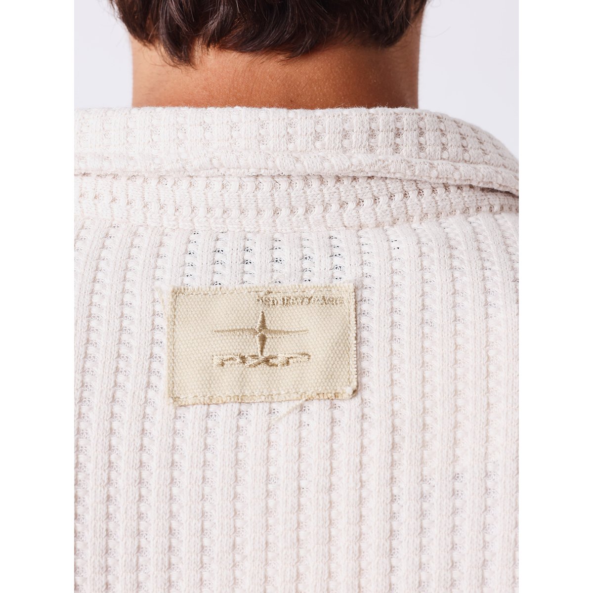 Chemise manches courtes Flower crème camel, PROJECT X