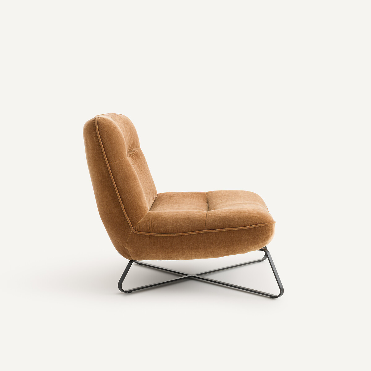 Sillón de terciopelo, HELMA caramelo, AM.PM