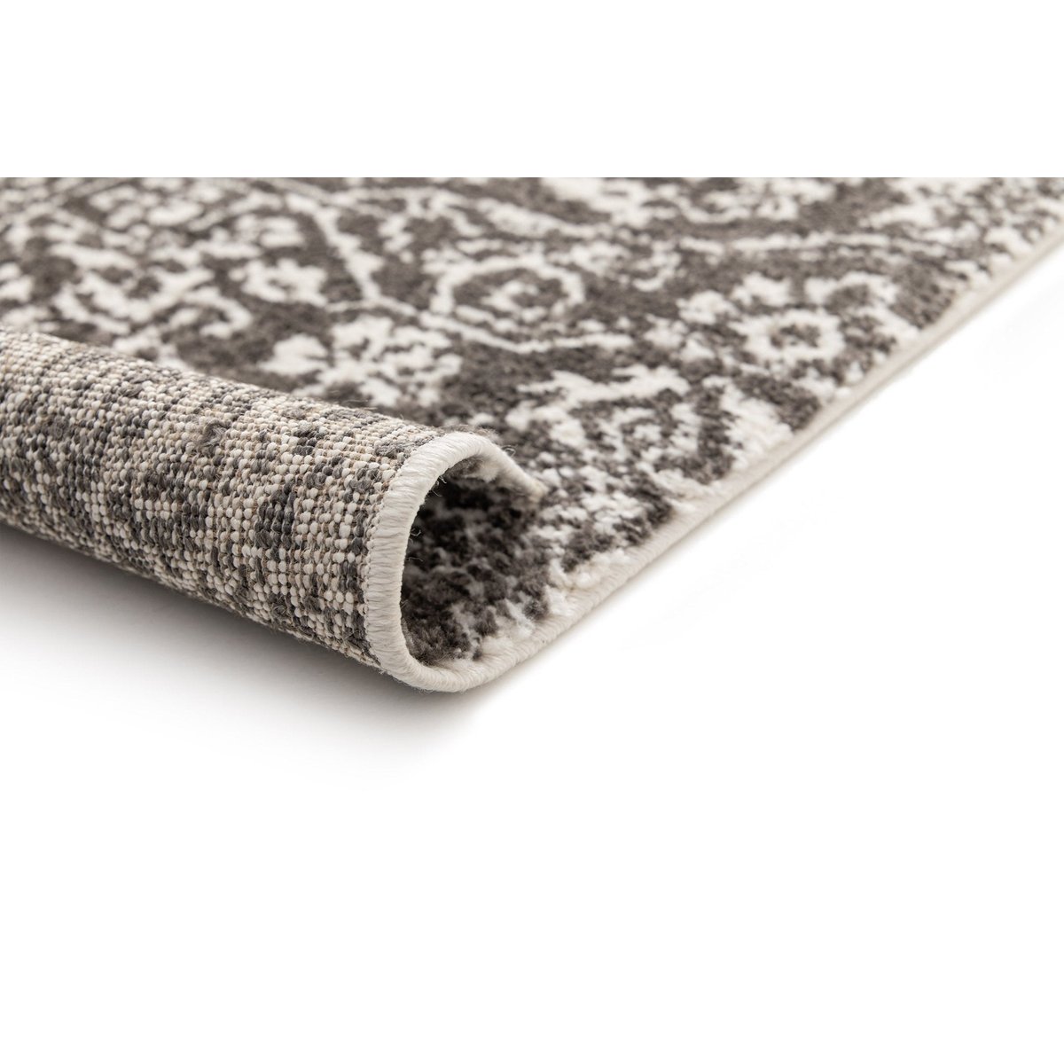 Tapis en relief doux et moderne MIRZA gris foncé, AFK LIVING