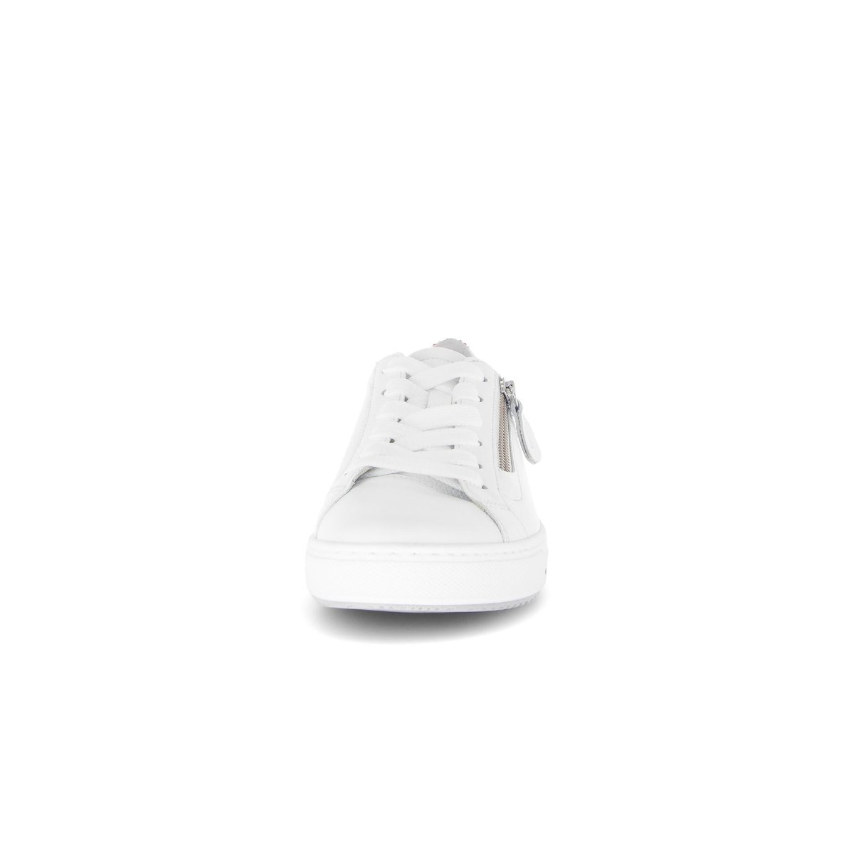 Baskets en cuir à talon compensé blanc, GABOR