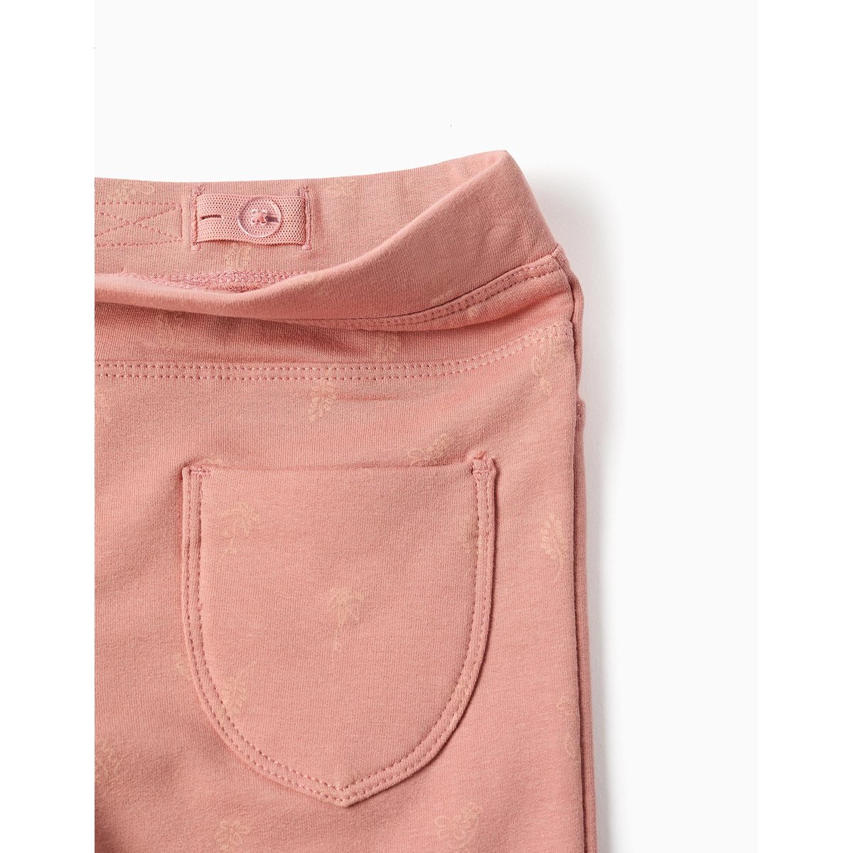 Jeggings à coupe skinny en coton peigné avec imprimé floral rose, ZIPPY