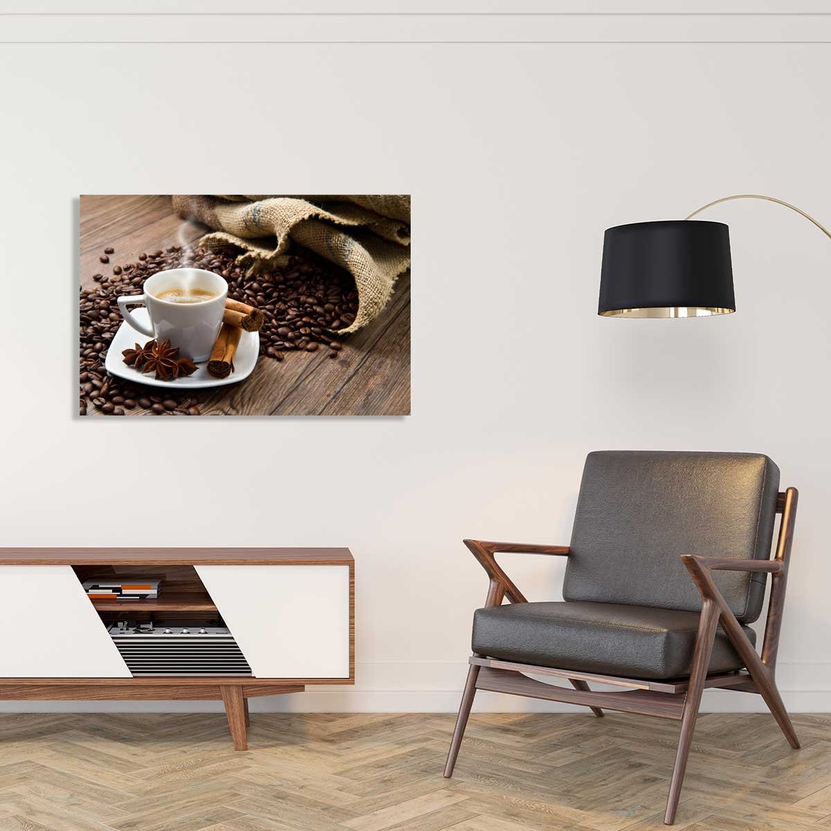 Tableau deco tasse de café tableau alu dibond, HEXOA