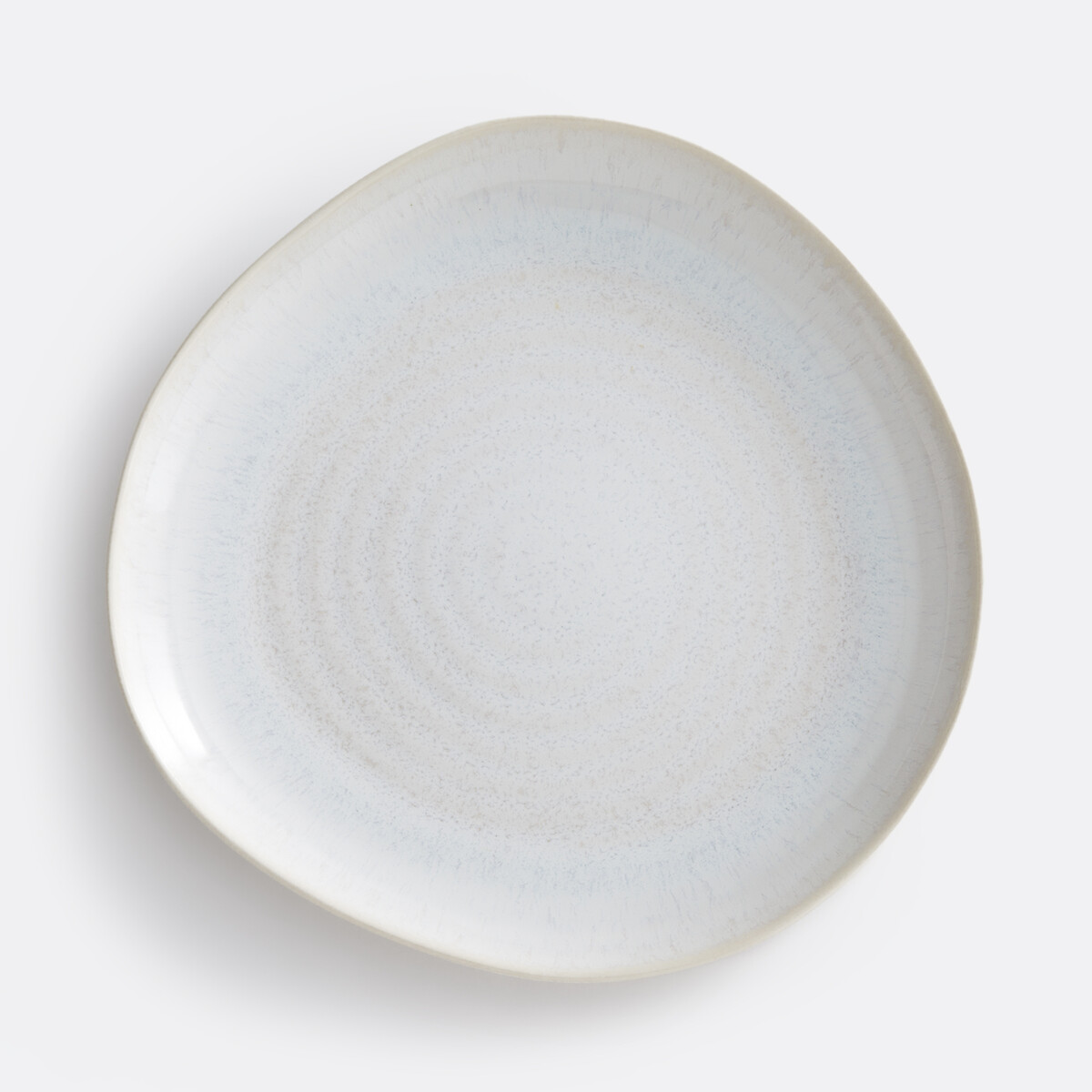 Lot de 4 assiettes plates en grès nacré, Ivoria beige nacre, LA REDOUTE INTERIEURS