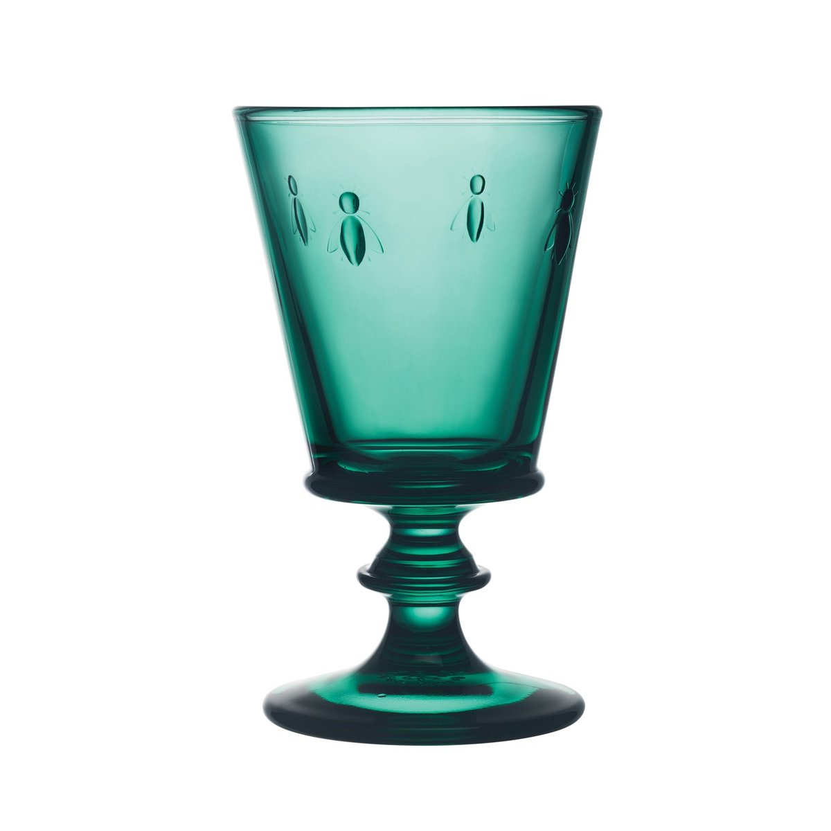 Lot de 6 verres à vin, ABEILLE emeraude, LA ROCHERE