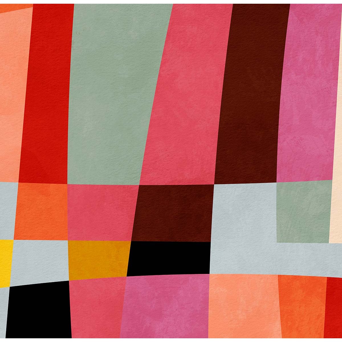 Papier peint damier coloré intissé, HEXOA