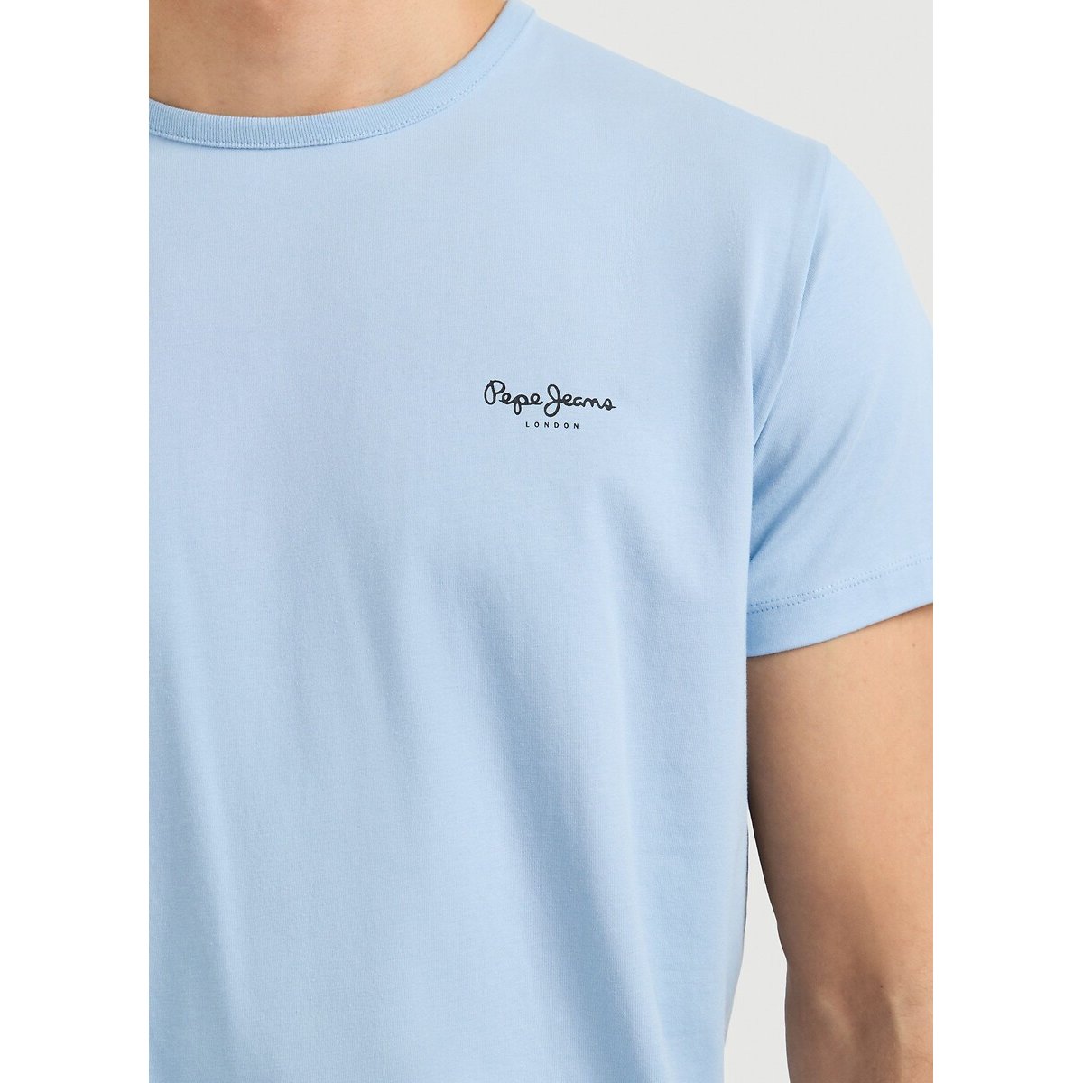 Camiseta de manga corta ORIGINAL BASIC azul grisáceo, PEPE JEANS