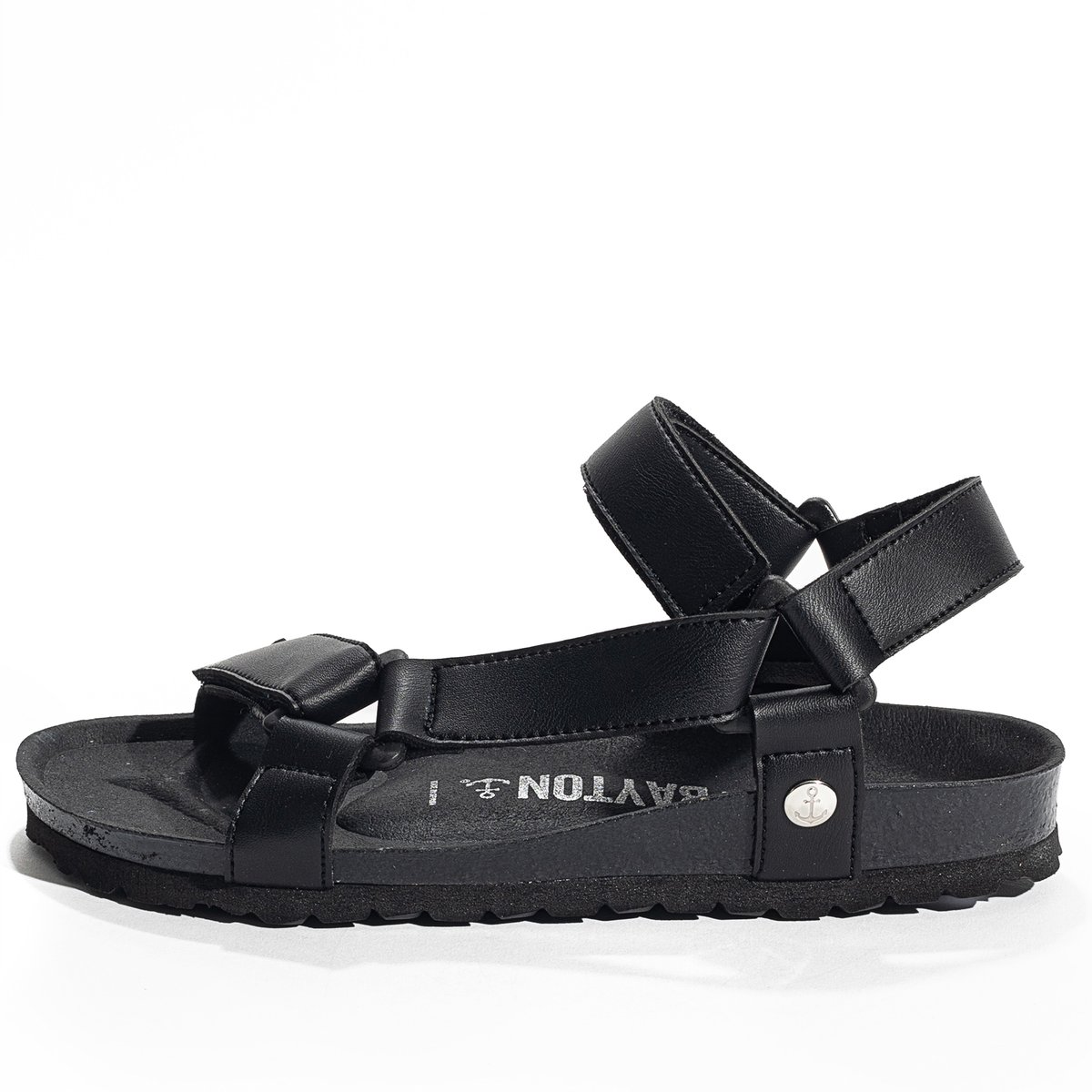 Sandales Vegan RIGONI noir, BAYTON
